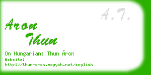 aron thun business card